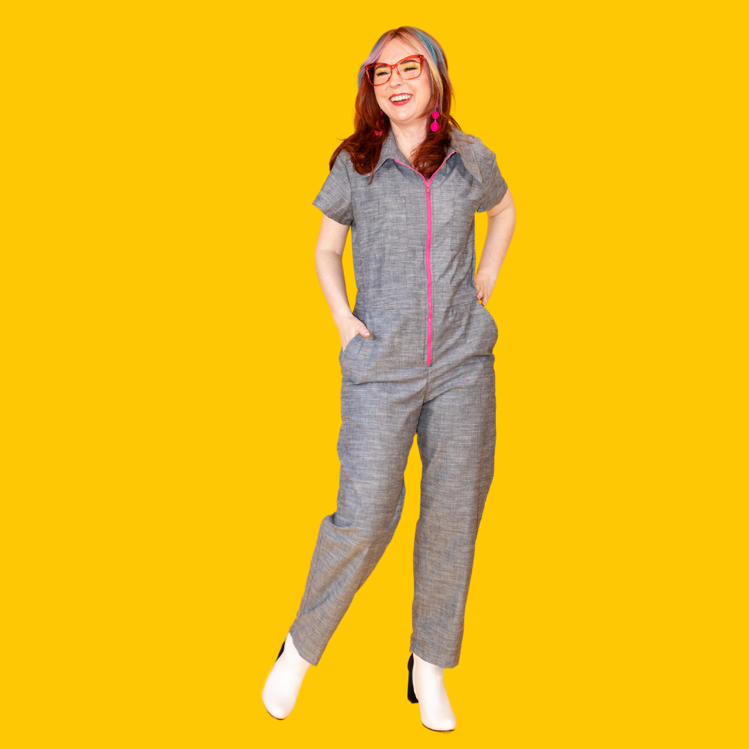 Denim Jumpsuit in Hazy Day