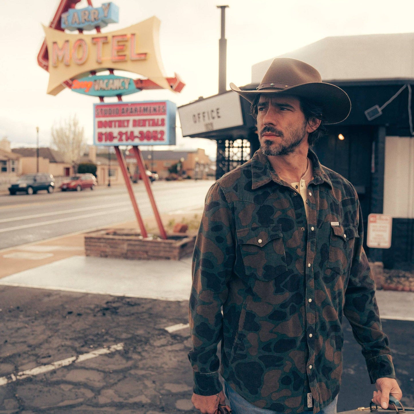 Desperado Shacket: Woodland Camo