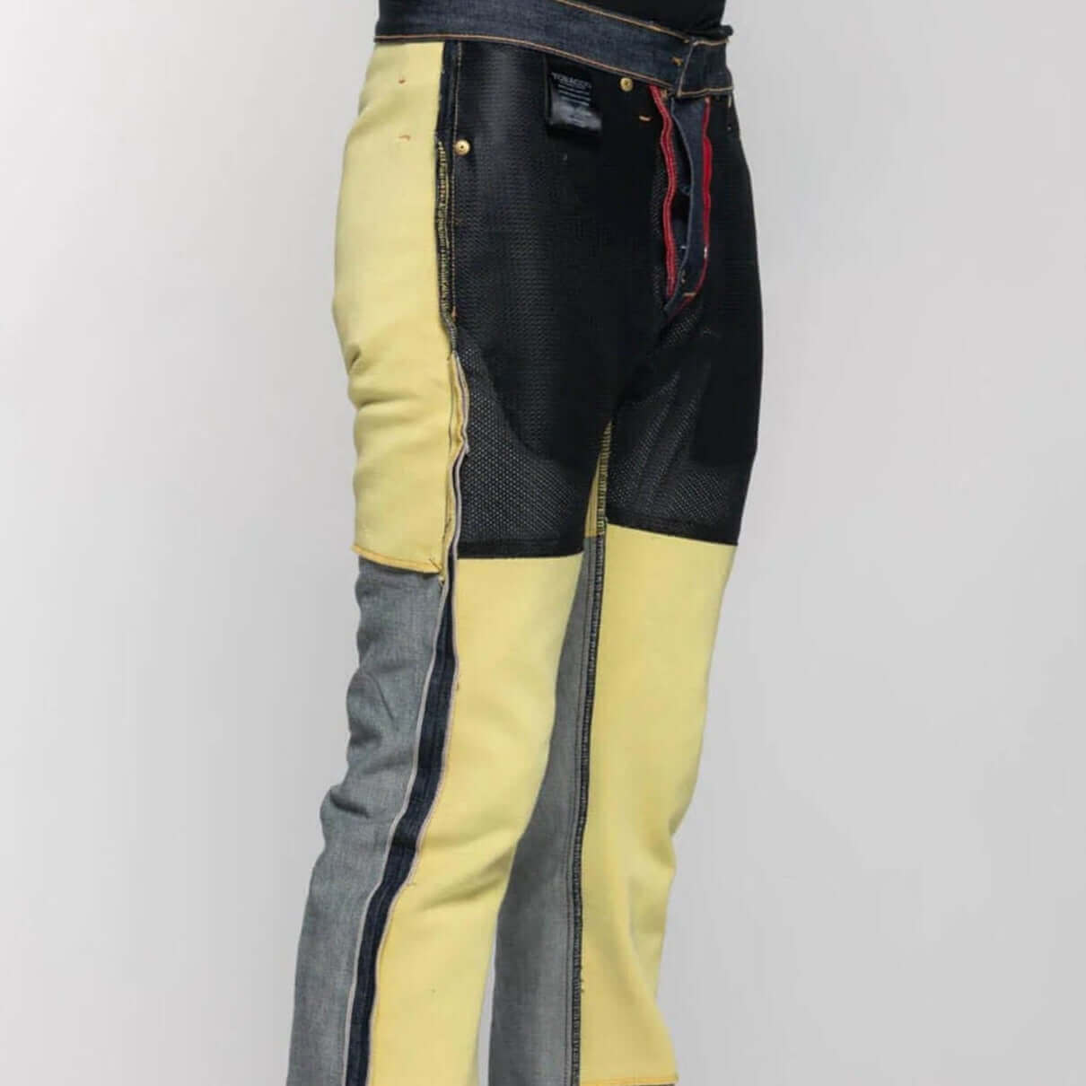 Tobacco Motorwear Ironsides Black Armored Jeans kevlar profile