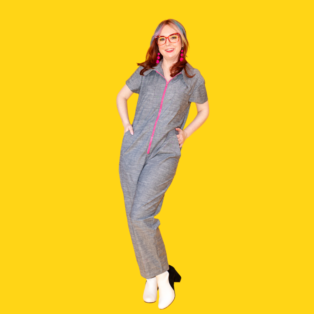Denim Jumpsuit in Hazy Day