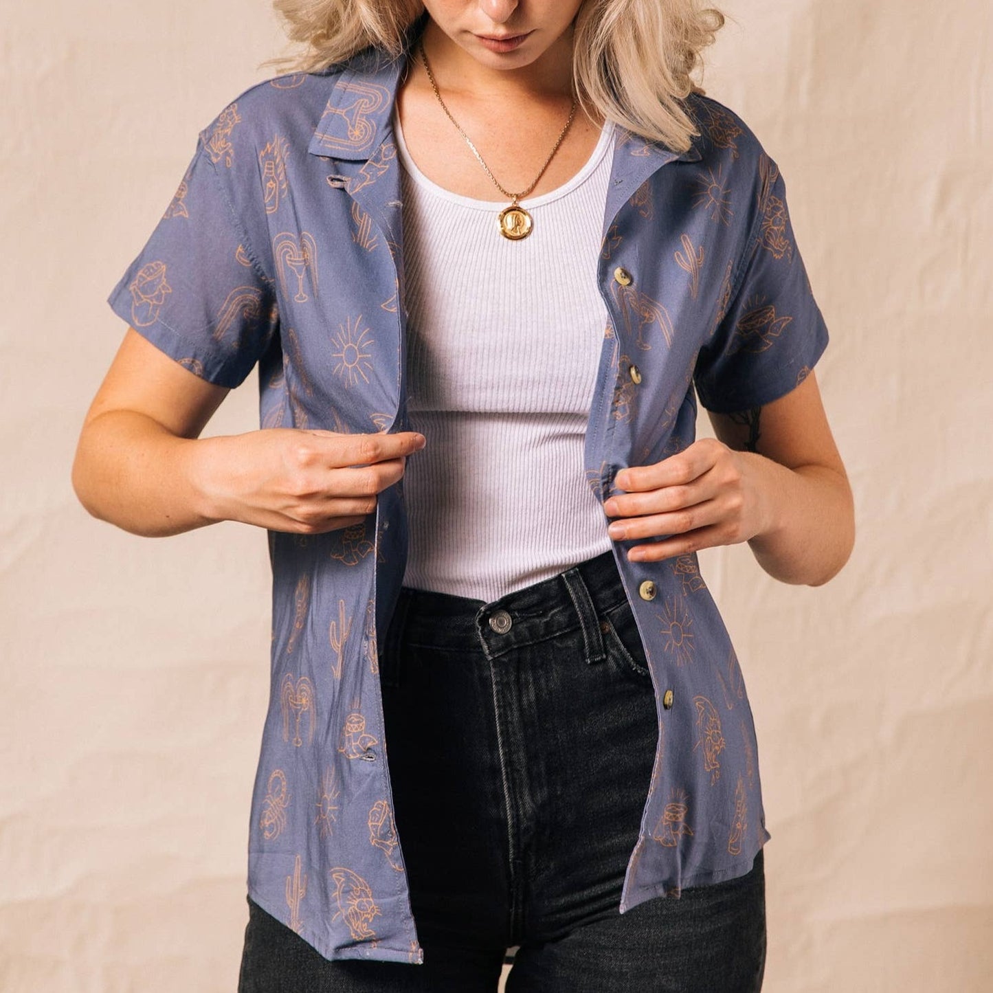 Adios Burritos Casual Button Down Shirt Women