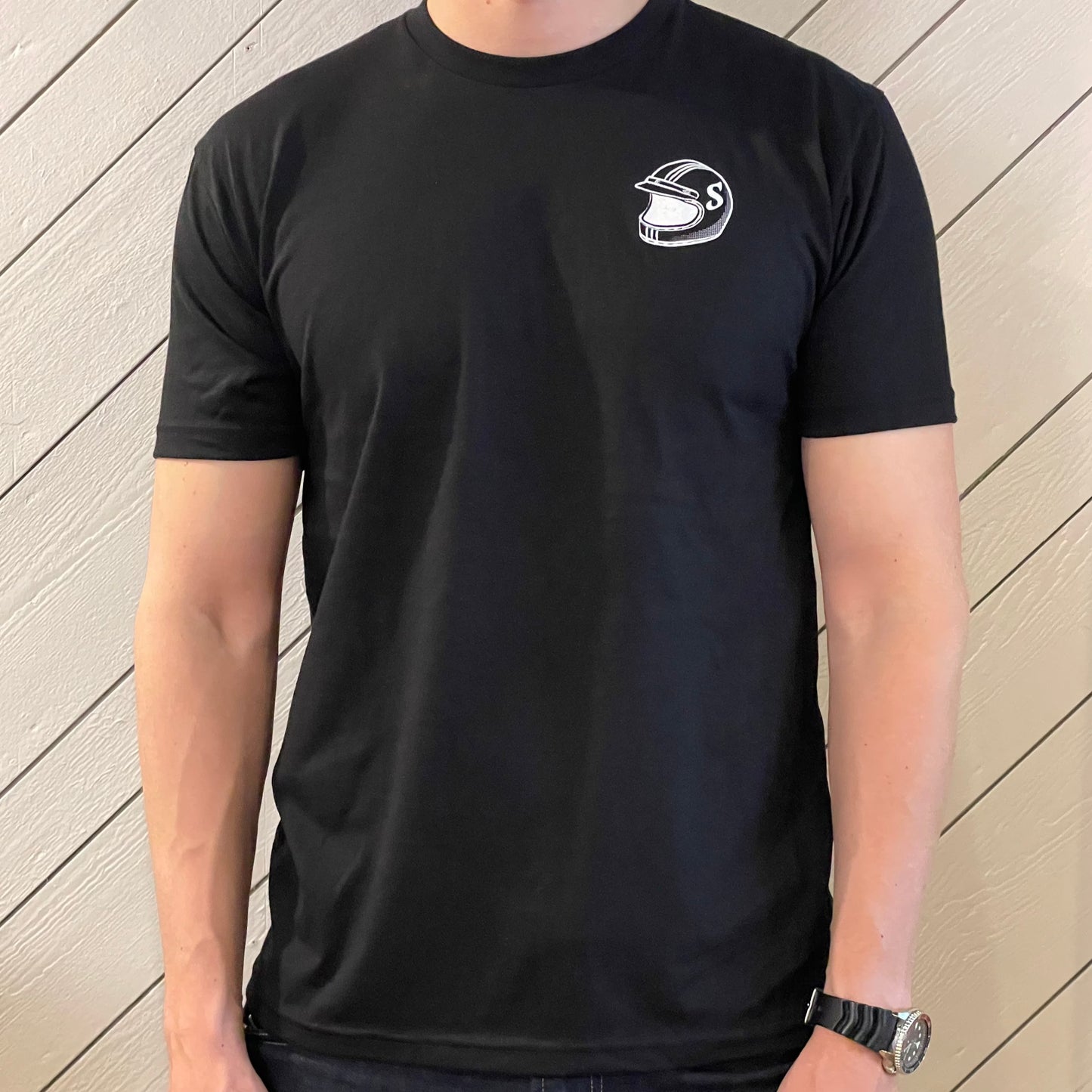 Sully's Tee on male model front