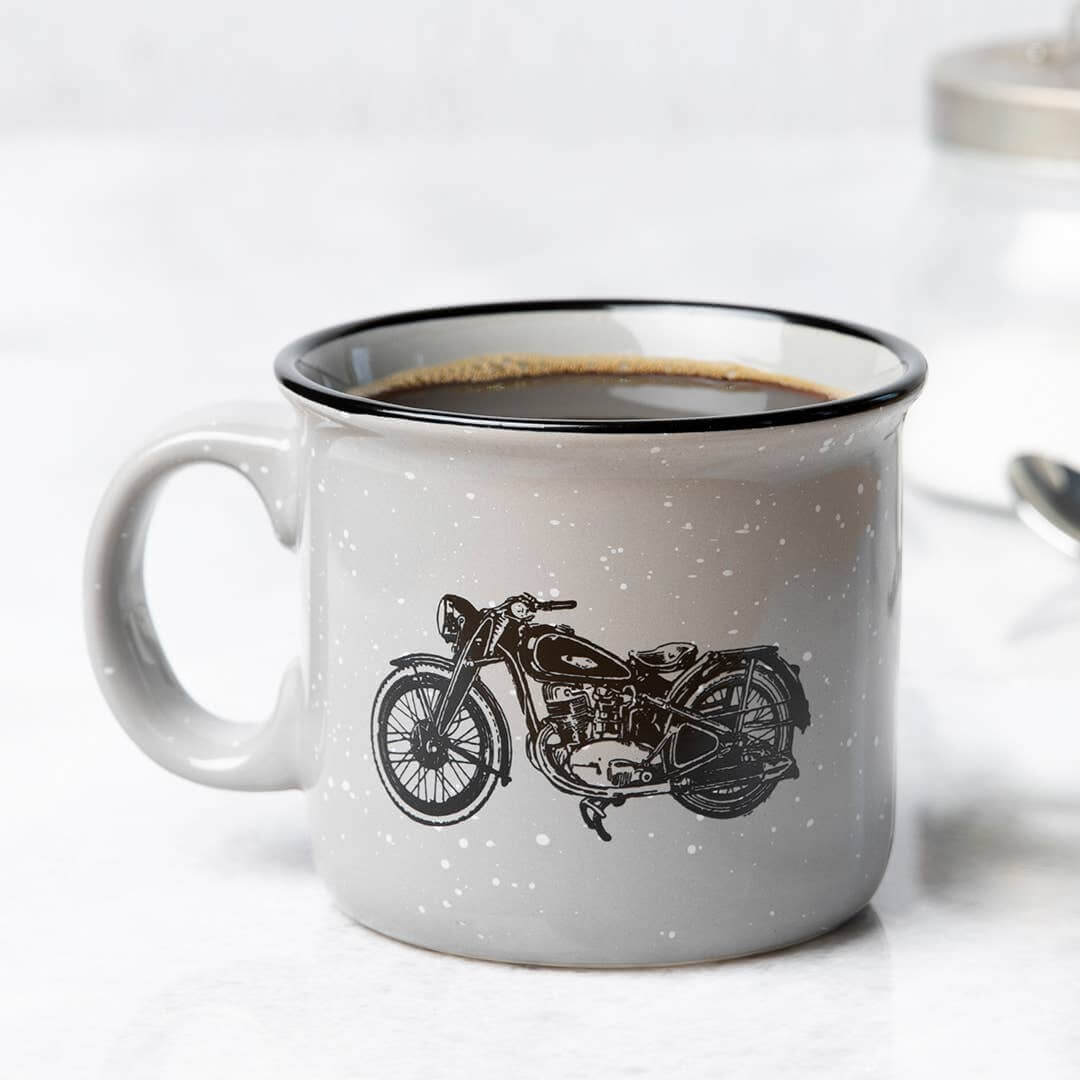 Motorcycle Ceramic Coffee Mug design