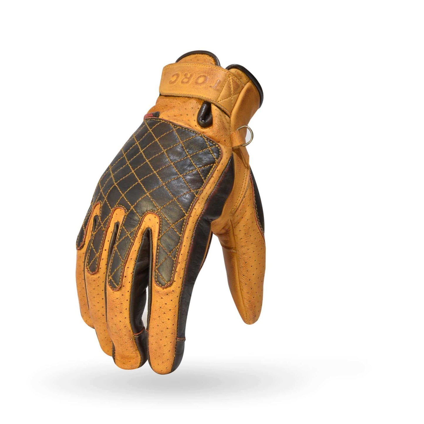 Torc Sunset Gold Motorcycle Glove front