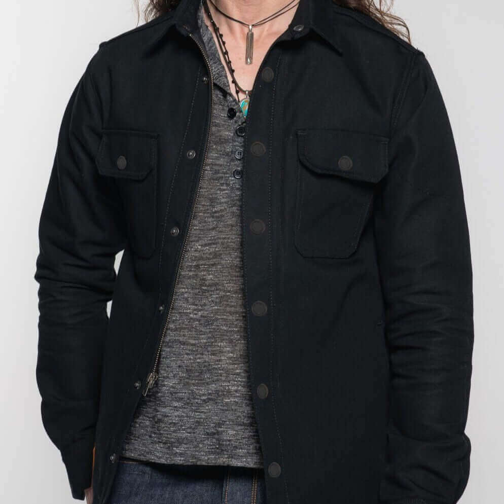 Tobacco Motorwear California Riding Shirt Carbon Male Model Relaxed