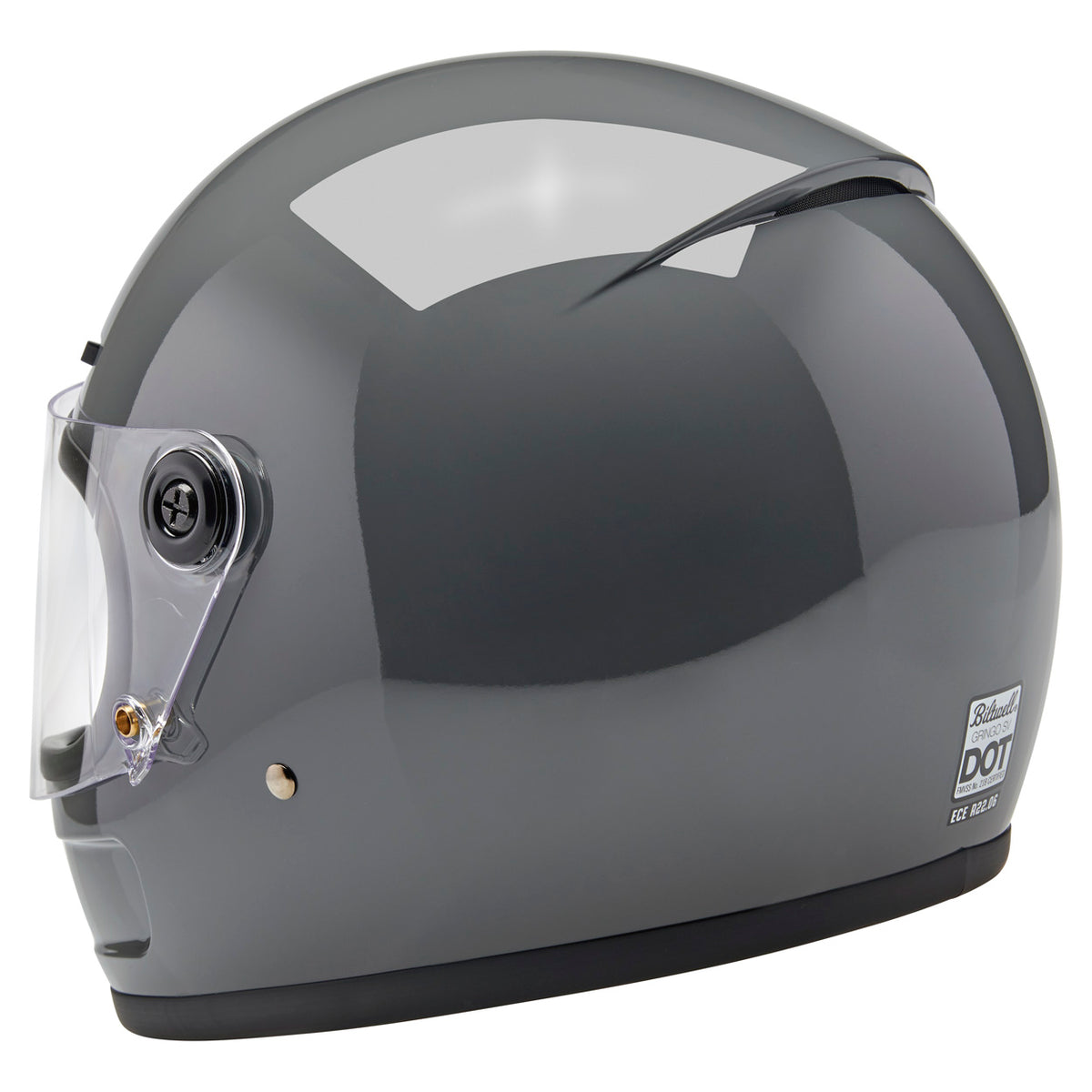 Gringo SV ECE R22.06 Helmet - Gloss Storm Grey