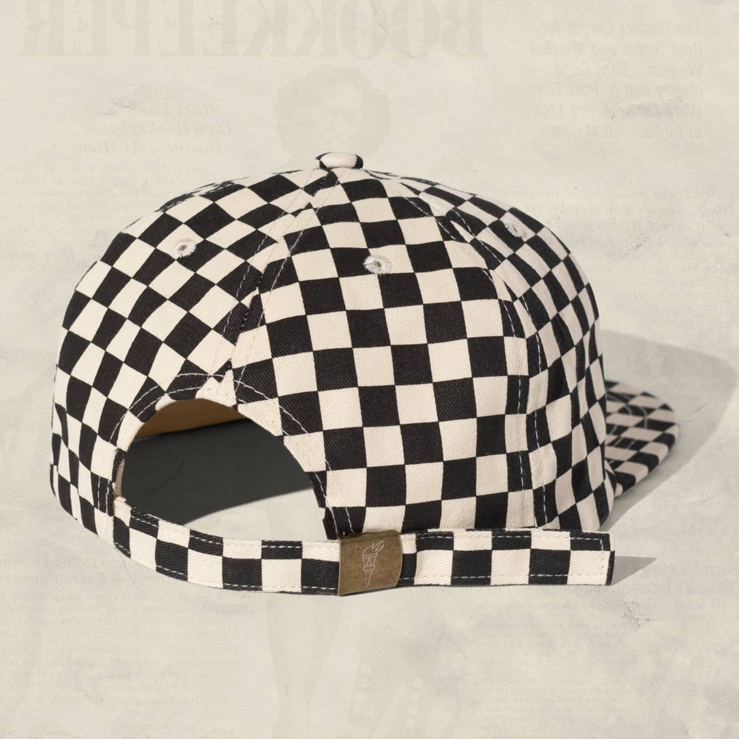 Checkerboard Field Trip Hat: Black