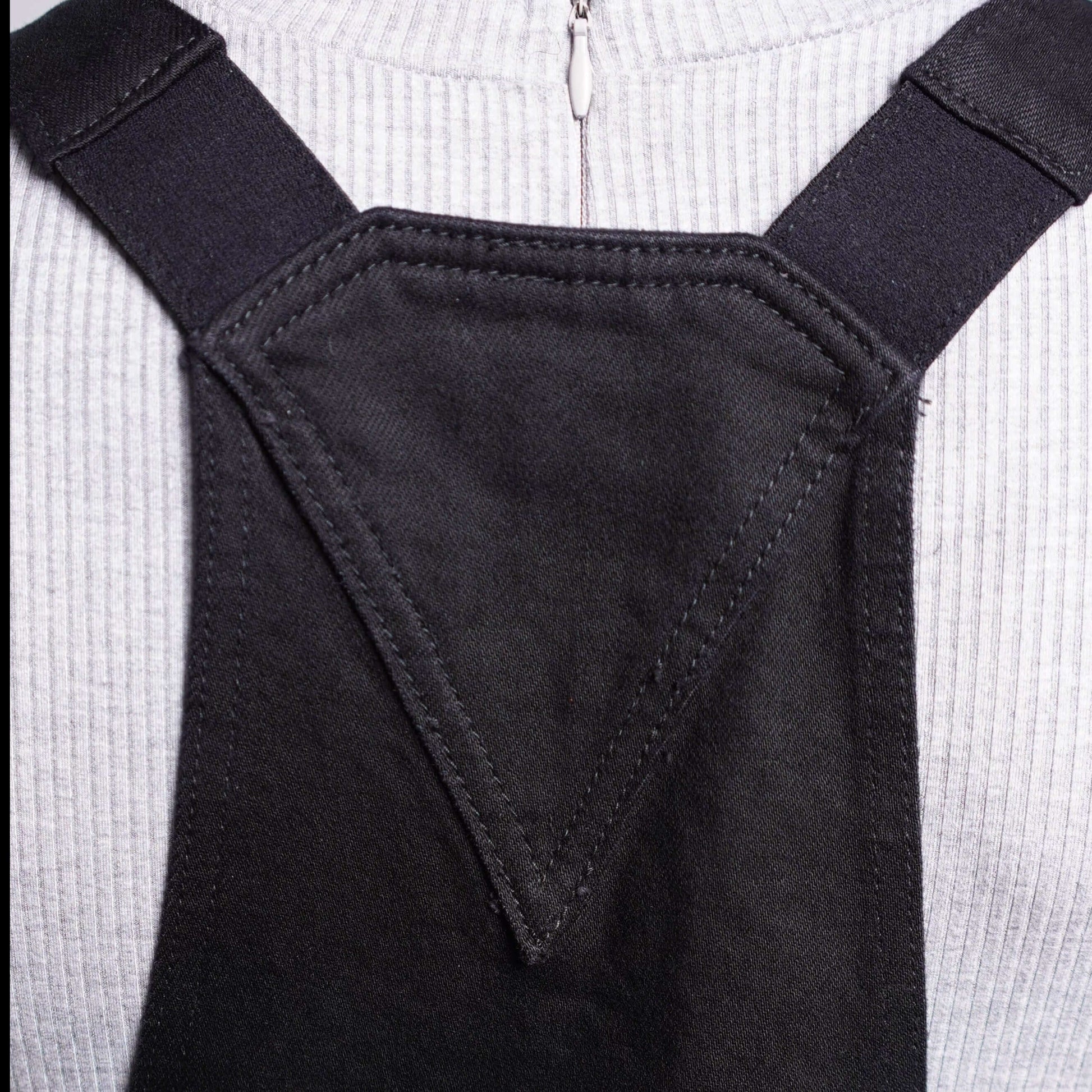 A back view of the shoulder straps and panel on Tobacco Boondocks 