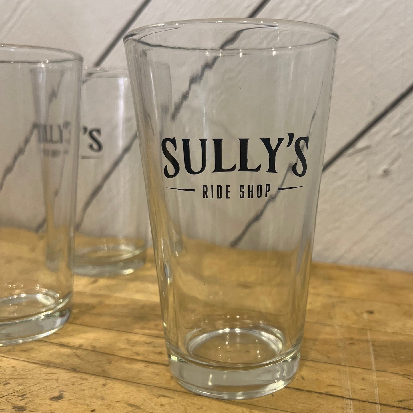 Sully's Ride Shop 16 oz. Pint glass