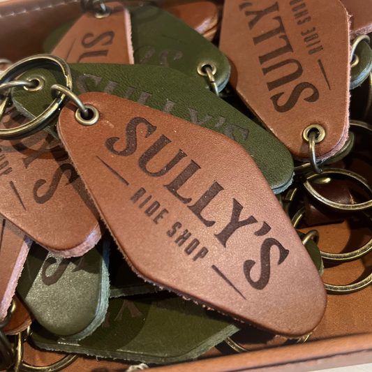 Sully's Italian Leather Keychain