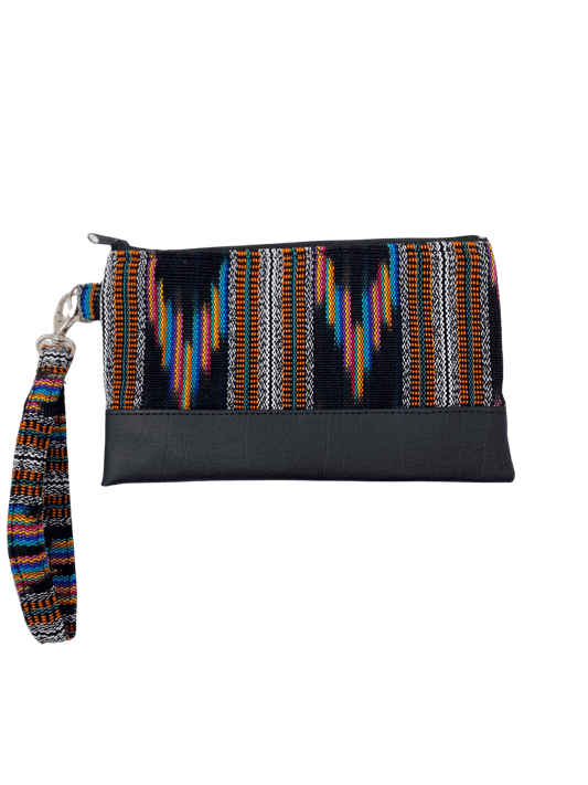 Technicolor Rainbow Wristlet front