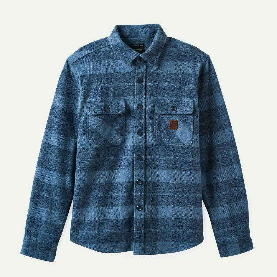 Bowery Heavyweight Flannel - Mirage Blue/Navy