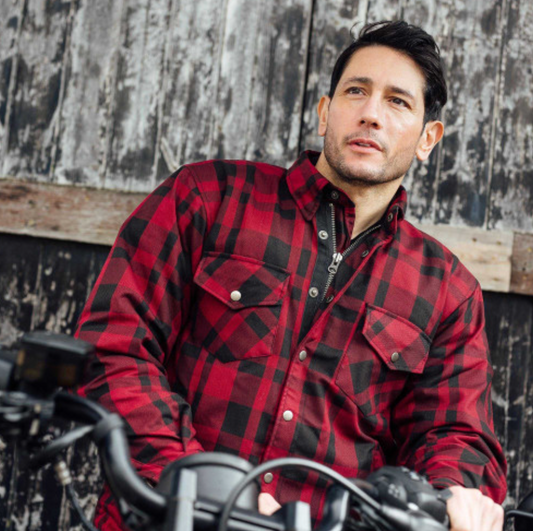 Axe Hydro Waterproof Riding Shirt - Red Plaid