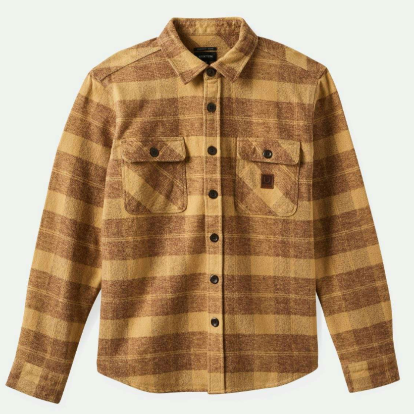 Bowery Heavyweight Flannel - Curry/Pinecone