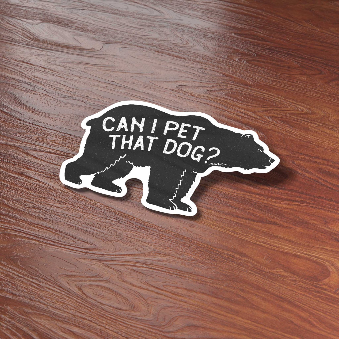 Can I Pet That Dog Funny Meme Sticker