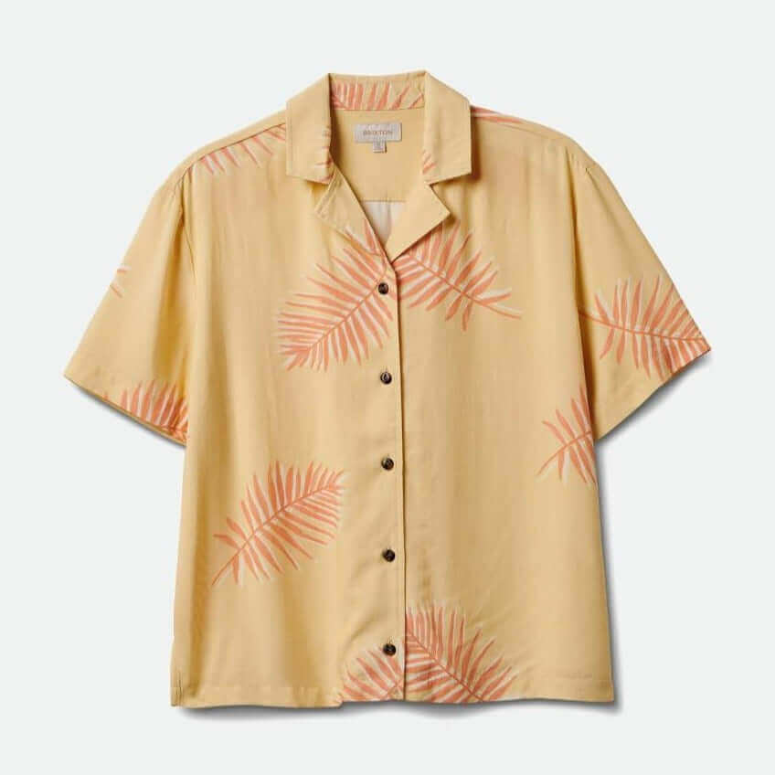 Brixton Bunker Paradise S/S Woven Straw Front