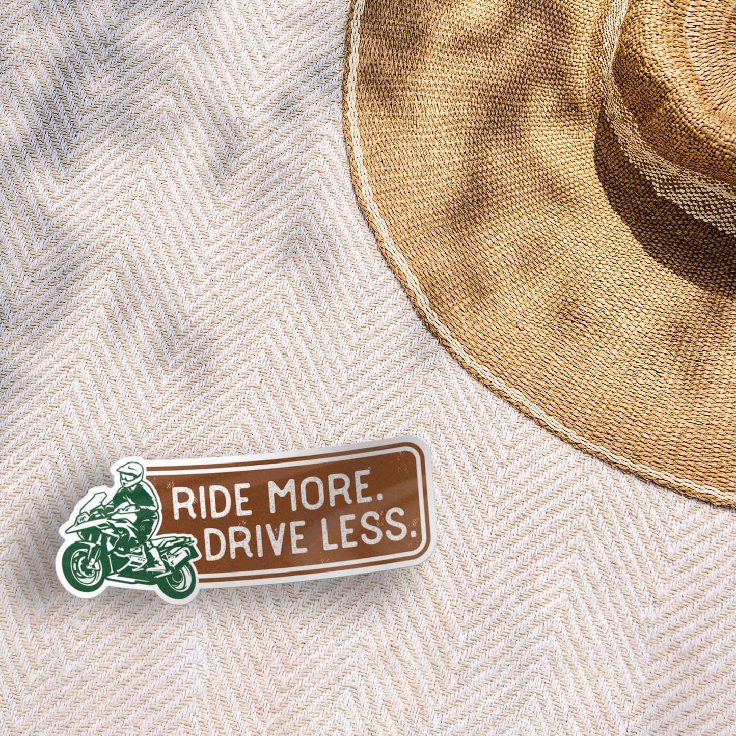 Ride More, Drive Less ADV Motorcycle Sticker