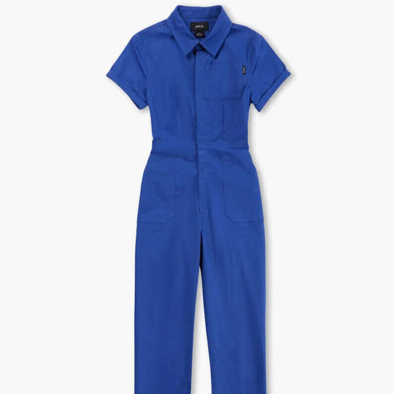 Atwyld Pit Crew Jumpsuit Retro Blue front