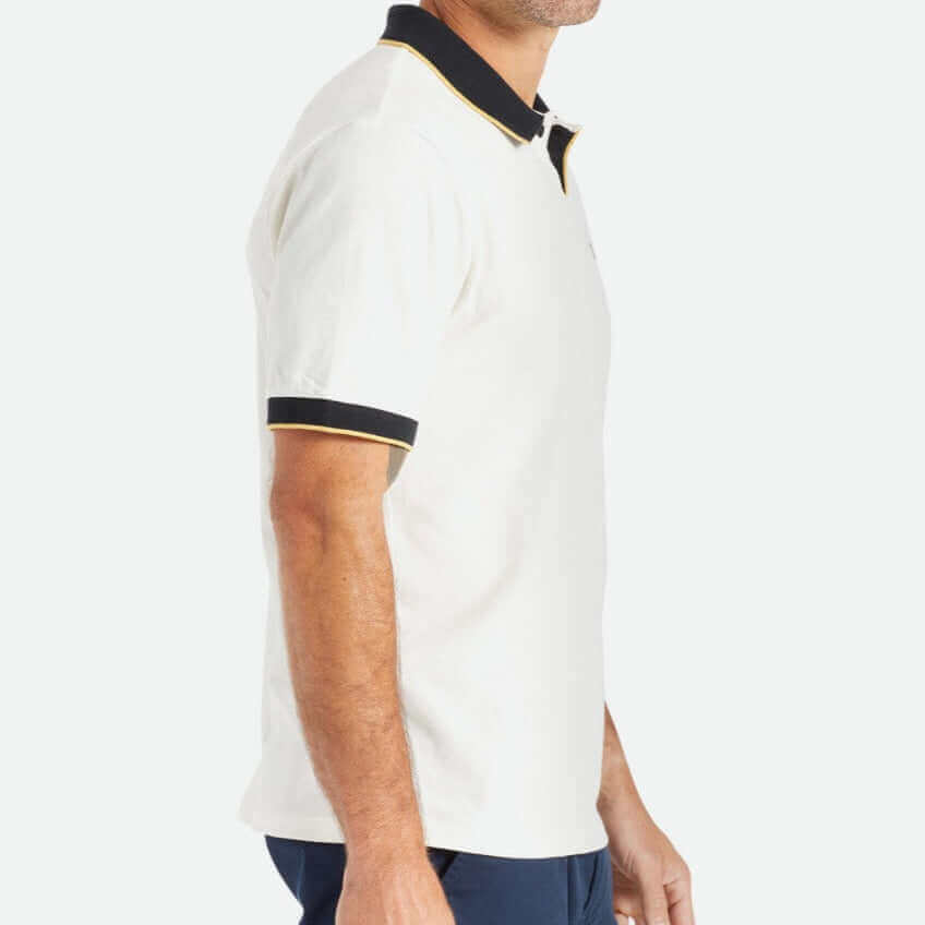 Brixton Proper S/S Polo Knit White profile