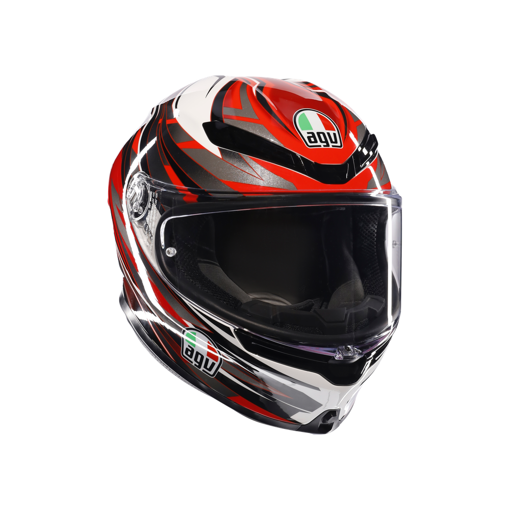 AGV K6 S DOT(E2206) - REEVAL WHITE/RED/GREY