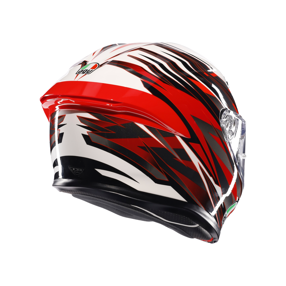 AGV K6 S DOT(E2206) - REEVAL WHITE/RED/GREY