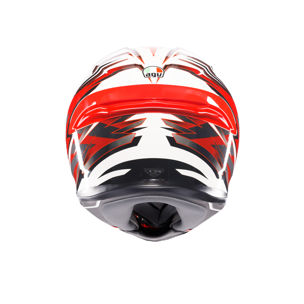 AGV K6 S DOT(E2206) - REEVAL WHITE/RED/GREY