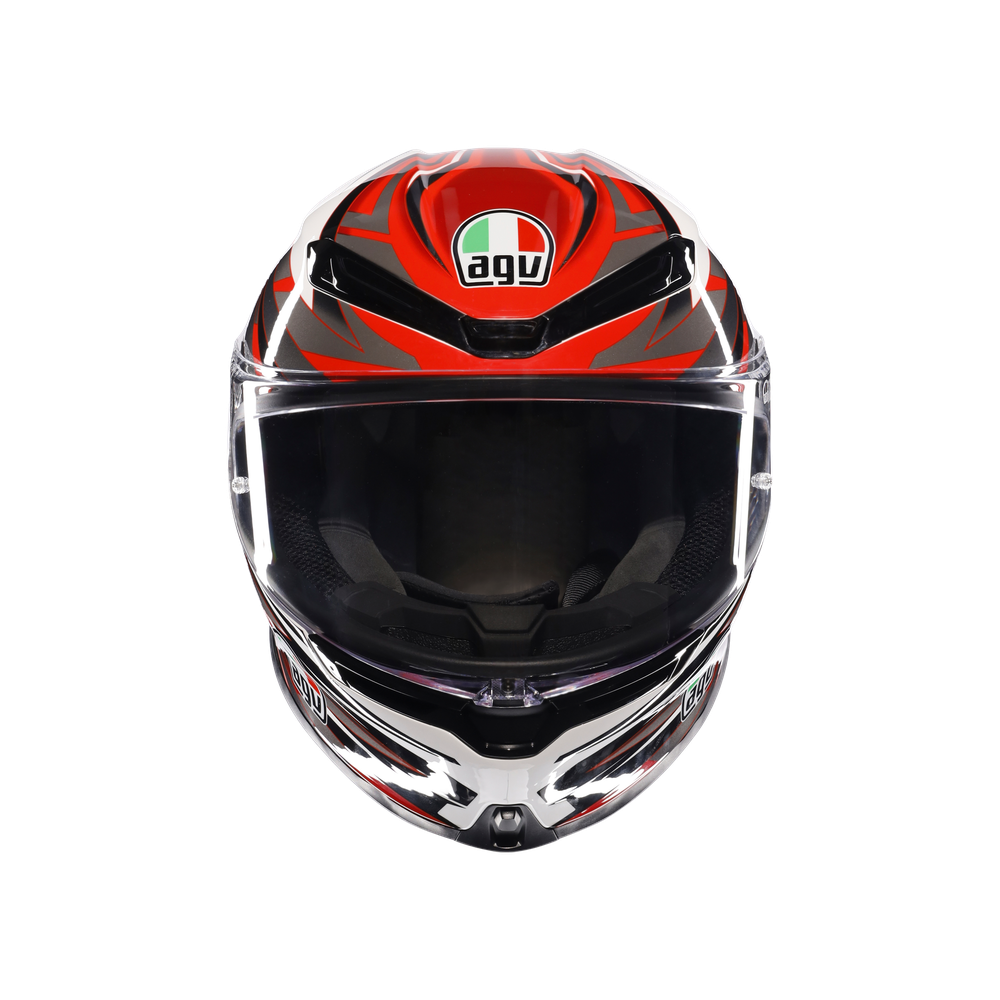 AGV K6 S DOT(E2206) - REEVAL WHITE/RED/GREY