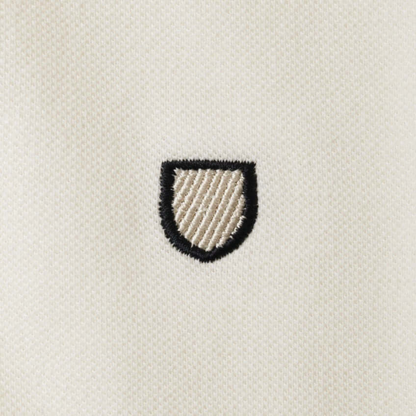 Brixton Proper S/S Polo Knit White logo 